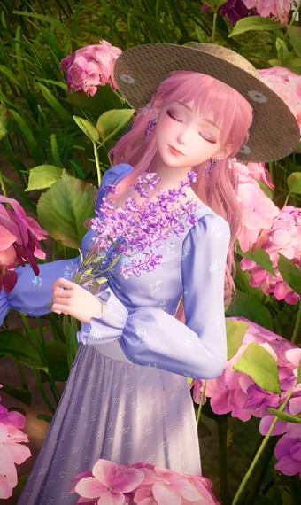 Pink and Purple Flowers image