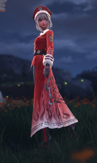 Red Fire Combat Outfit image
