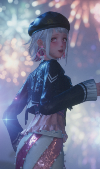 late night fireworks image