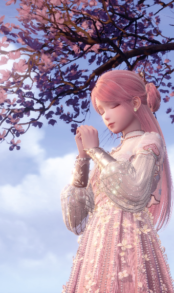 Rose-hued White Mage image