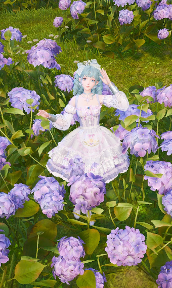 Purple blossoms image