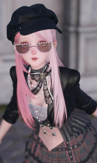 Pink and Black image
