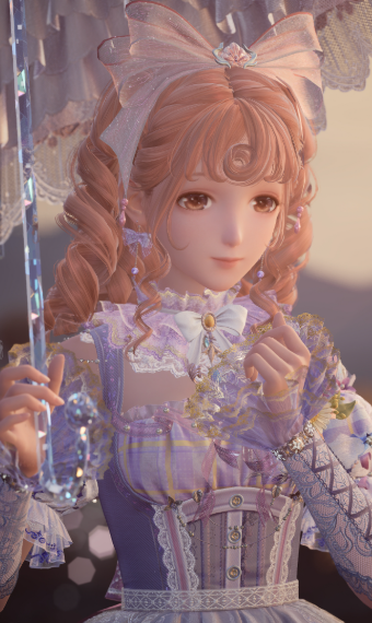 Lavender Lace-up Doll image