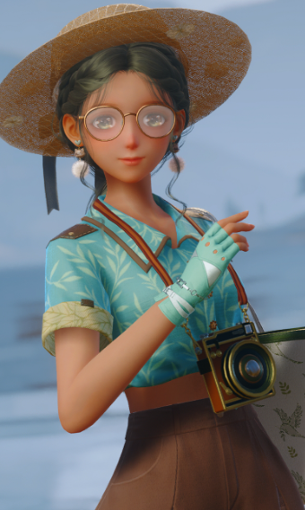 Enthusiastic tourist image