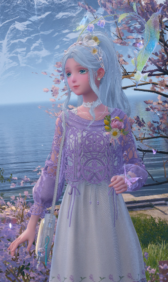 Lavender&White Flower Girl image