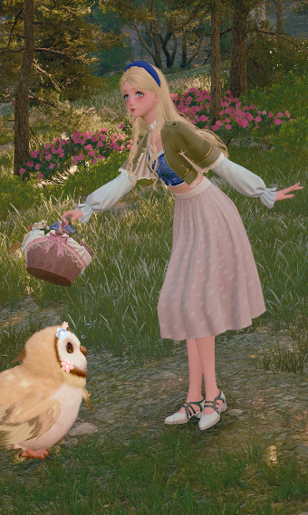 Aurora (sleeping beauty) in the woods inspired image