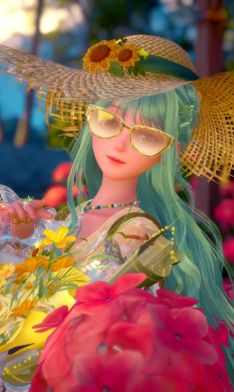 Fresh Sunflowers image