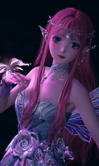 Fairy in moonlight image