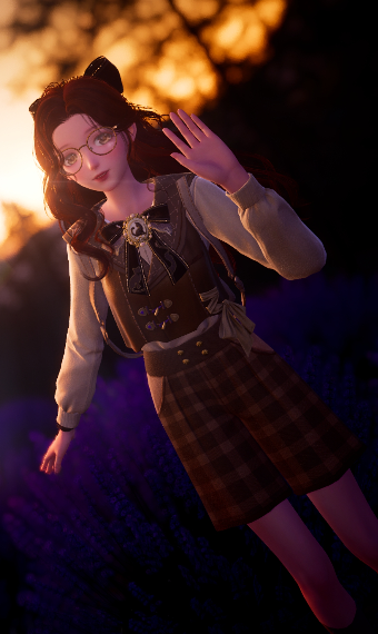 (Rainbow Challenge Brown) without dress image