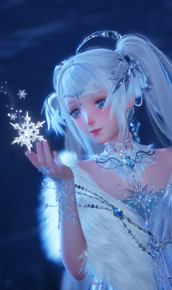 fairy of snowy night image