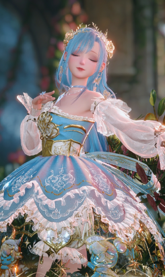 Blue doll image