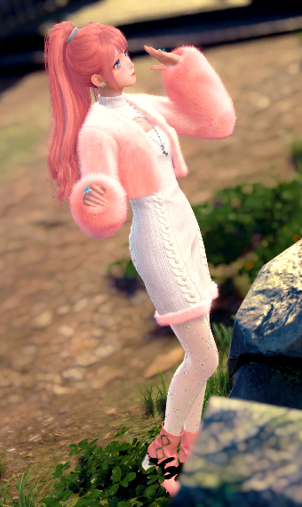 Fluffy pink with glitter image