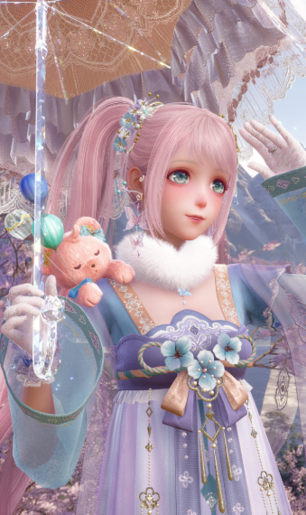 save me pink version of hatsune miku's hair!! image