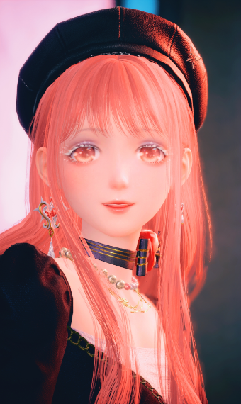 peach & black image