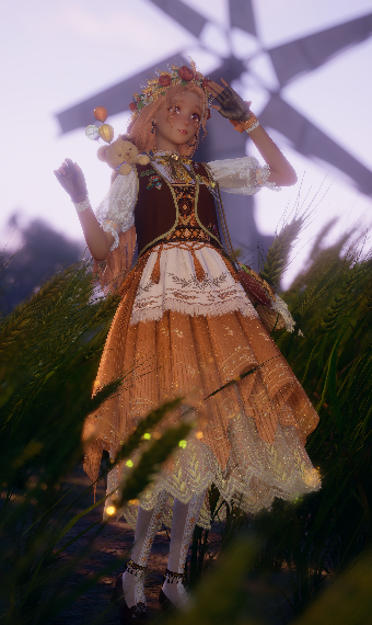 festive flower girl image