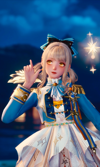 Blue Gold Glam image