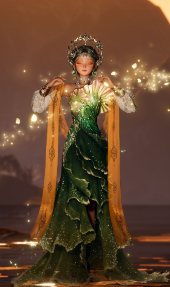 Gilded Goddess of the Waves image