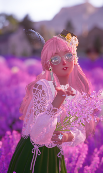Lavender Pink Floral image