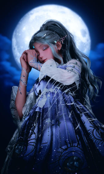 goddess of the moon, elune (world of warcraft) image