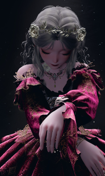 Draped in twilight, crowned by the stars image