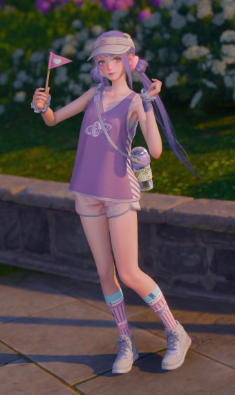 geared-up gym girlie image