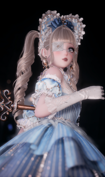 baby blue doll image