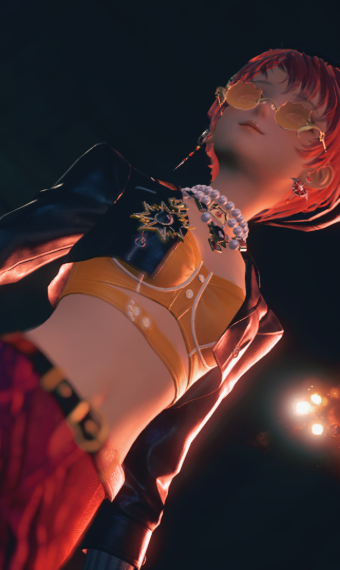 Daring crimson lioness image
