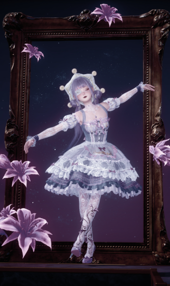 lavender frame image