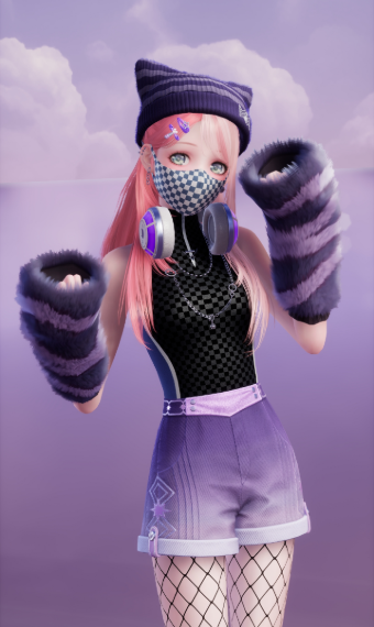 Fuzzy purple image