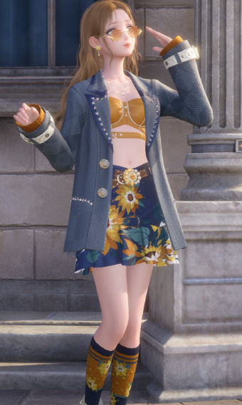 Blue and orange summer Nikki image