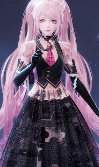 Pink Goth Girl image