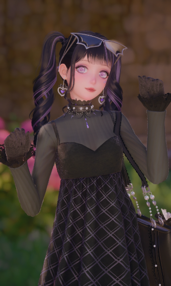 Purple & Black Alternative Look image