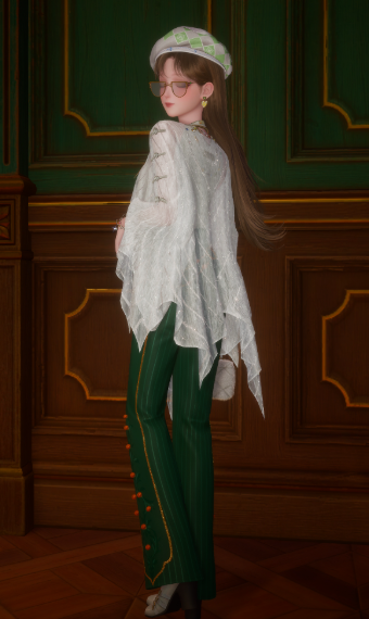 Green and white Chic image