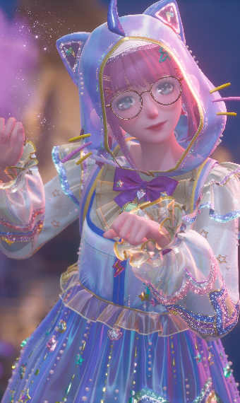 shimmery night rain image