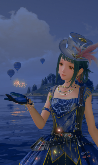 Blue  Fireworks Star image