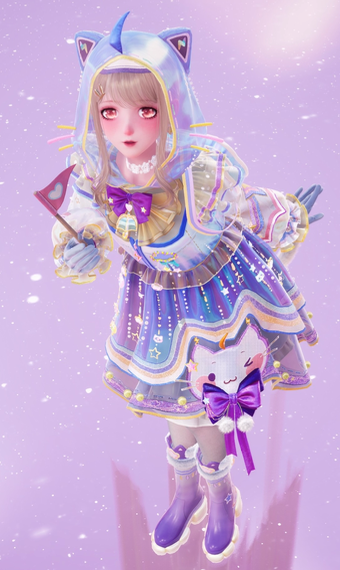 She puts the Rain in Rainbow image
