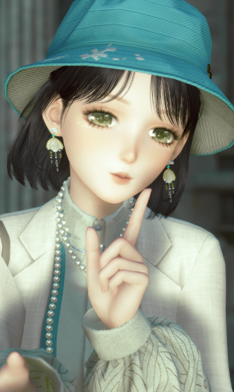 lady in blue image