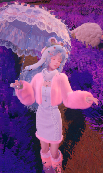 Pink sheep from Minecraft image