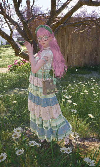 Summer in pink and green image