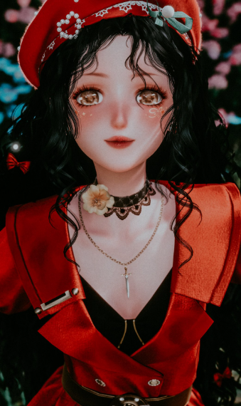 retro red image