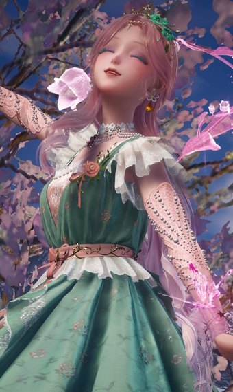 Pinkish garden image