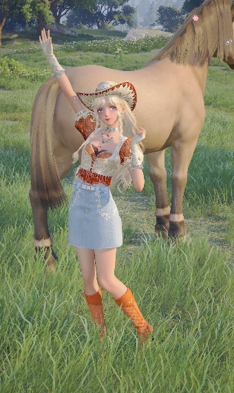 Horse girl image
