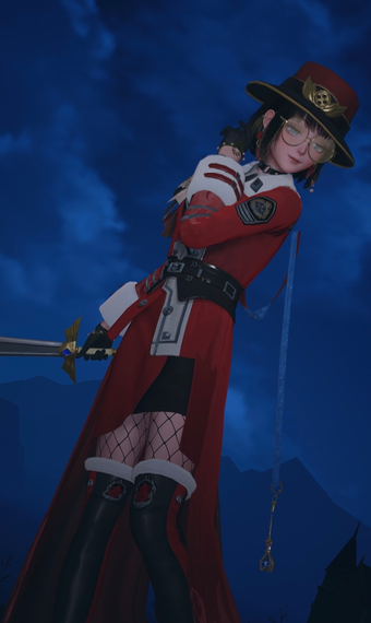 lady in red image