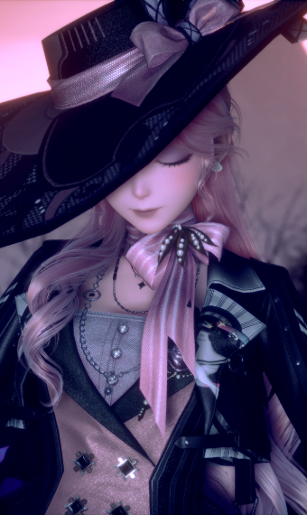 Lady in pink image