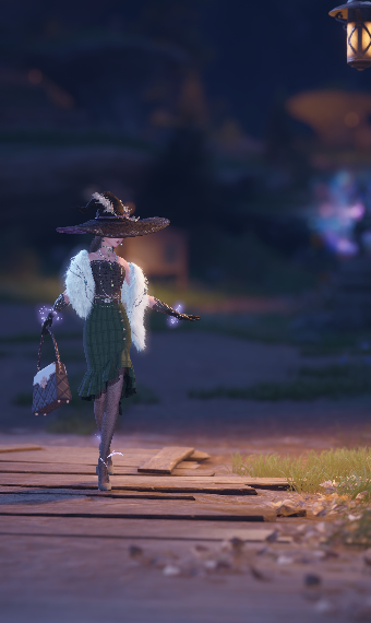 a witch's night time stroll image
