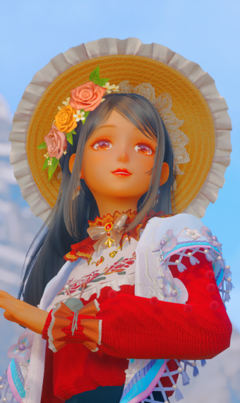 Traditional peruvian outfit image