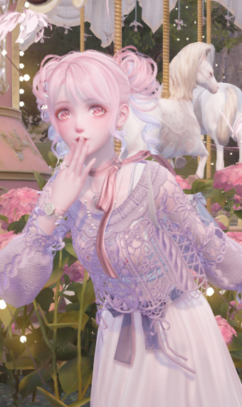 pretty pink on purple image