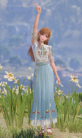 strawberries and daisies image