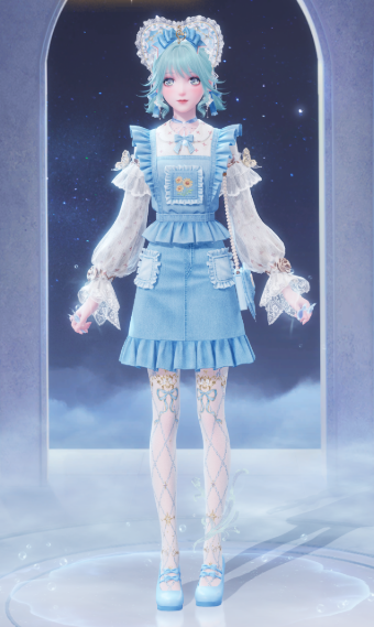 Baby blue doll lolita image