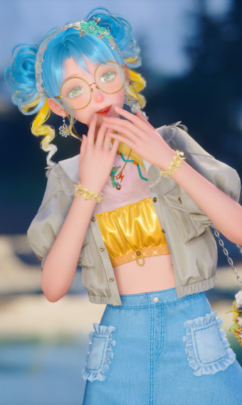 Blue daisy image